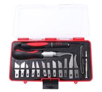 POPETPOP Ciseaux à Bois Stylo de Charpentier Multifonction Set de 16 Pcs en Acier au Carbone pour Sculpture et Gravure pour Travaux de Menuiserie et Loisirs Créatifs