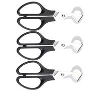 POPETPOP Ciseaux à Œufs Noirs de Caille en Acier Inoxydable Lot de 3 Ouvre-œufs Multifonction pour Couper Coquilles D'œufs, Outils Cuisine Pratiques pour Usage Domestique et Repas