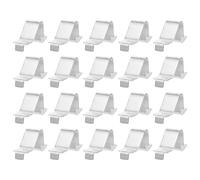 POPETPOP Clips D'étagère Légers et Résistants Argenté Lot de 20 Supports Robustes Fixation Fiable pour Étagères de Cabinet et Bibliothèques pour Rangement Armoires