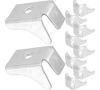 POPETPOP Clips d'Étagère Métalliques Supports Robustes Lot de 10 pour Armoires d'Archives et Rangement Bureau Fixation Pratique pour Dossiers Suspendus et Meubles