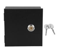 POPETPOP Coffret de Protection Prise Électrique Extérieur Verrouillage, en Fer Noir, Étanche, Adapté pour Maison et Garage, Boîte Simple Gang Sécurisée
