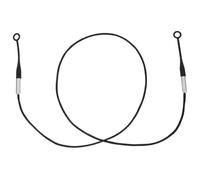 POPETPOP Cordon Magnétique Simple et Stylé pour Bouchons D'oreille Anti-perte en Silicone Noir avec Protection Auditive pour Dormir et Sports