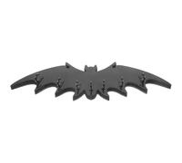 POPETPOP Crochet Porte-clés Mural en Bois et Alliage de Zinc Noir, Décoration Chauve-souris Halloween, Support Mural Robuste pour Clés et Chapeaux