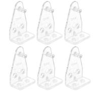 POPETPOP Crochets Robustes Supports de Fixation Remplacement Fiable 8 Pièces pour Stores en Pom Transparent pour Stores et Fenêtres