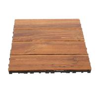POPETPOP Dalles de Terrasse Extérieure en Bois de Café Pré-huilé, Plancher Auto-assemblable, Revêtement Sol Extérieur pour Balcon et Patio