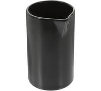 POPETPOP Distributeur de lait en céramique noir, pichet à café, mini cruche avec grande poignée, verseur pratique, pour la maison et le café