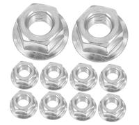 POPETPOP Écrous de Barre de Tronçonneuse en Acier Argenté, Kit de 15 Pièces Adaptateur Perceuse, Fixation Sécurisée et Ajustement Précis pour Entretien Guide-chaîne