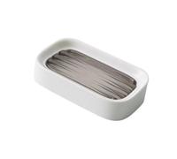 POPETPOP Égouttoir à Savonnette Double Couche en PP Drainage, Autocollant et Facile à Utiliser, Prolongateur de Durée de Vie du Savonnette pour Salle de Bain