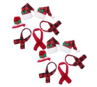 POPETPOP Ensemble De 12 Décorations pour Bouteilles de Vin de Noël, en | Mini Chapeau de Père Noël et Écharpe, Lot H-jt250 H-jt249 H-jt308, Hôtels et Nouvel An