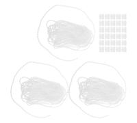 POPETPOP Ensemble de 3 Chaîne à Billes Continue pour Store Pom | Kit de Réparation Diy, Connecteurs Inclus, Compatible Stores Verticaux et Stores Enrouleurs, Blanc