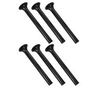 POPETPOP Ensemble De 6 Lot de Set de Piquets de Fixation pour Lampe Torche Effet Flamme, Base Ronde en Pvc Noir, Résistance Renforcée au Vent, pour Jardin et Extérieur