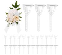 POPETPOP Épingles à Boutonnière en Plastique Transparent Triangulaires Lot de 90 pour Accessoires de Costume Mariage Loisirs Créatifs Femme Homme