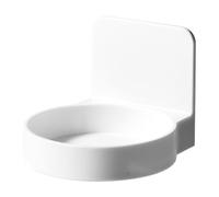 POPETPOP Étagère de Rangement en ABS Blanc pour Salle de Bain Design Simple et Fonction pour Organiser Accessoires sans Perçage