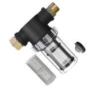 POPETPOP Filtre à Eau pour Robinet 3/4 en Acier Inoxydable et Nylon, Protège Nettoyeur Haute Pression, Filtre Particules Indésirables pour Tuyau de Jardin