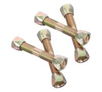 POPETPOP Fixation pour Fauteuil Suspendu 4 Pièces Vis Robustes avec Ressorts et Crochets Accessoires pour Chaise Berceau et Mobilier de Terrasse