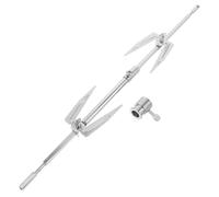 POPETPOP Fourchette Rôtissoire Télescopique en Acier Inoxydable, Réglable | Largeur ≤ 6mm, Design Démontable, Rotation des Broches, Nettoyage Simple