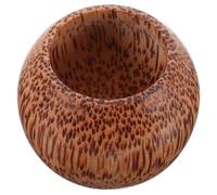 POPETPOP Gobelet en Bois Rond Élégant pour Servir Boissons et Eau, Tasse à Vin Cylindrique Unique en Bois, pour Usage la Maison