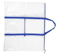 POPETPOP Grand Paquet de Rangement pour Porte-Documents d'art Paquet à Dessin Transparent avec Sangles Bleues Robustes Taille pour Affiches et Tableaux pour Artiste et Transport Facile