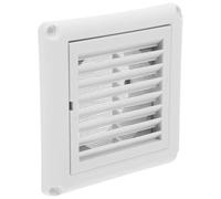 POPETPOP Grille D'aération en Plastique Blanc Moustiquaire, Diamètre 100mm, Ventilation et Installation Facile pour Systèmes de Ventilation et Bureaux