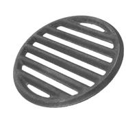 POPETPOP Grille Ronde en Fonte pour Barbecue Extérieur, Support à Charbon de Bois Stable et Polyvalent, pour Camping et Réunions Familiales