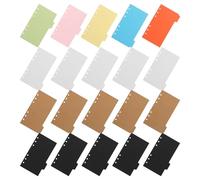 POPETPOP Intercalaires Index en Papier 20pcs pour Classeurs, Onglets Portables pour Bureau, Séparation Rapide de Documents, Accessoires Pratiques pour Étude et Organisation
