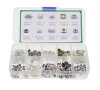 POPETPOP Interrupteur de voiture mini interrupteur à bouton-poussoir rond 250pcs, bouton de commutation intelligent en plastique pour voiture, contrôle de vitres électriques, lot de 10