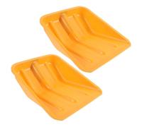 POPETPOP Lame de Pelle à Neige en Plastique Orange Légère et Multifonctionnelle, Lot de 2 Pièces, pour L'entretien Domestique Jardinage, Extraction de Charbon et Grains