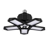 POPETPOP Lampe De Garage Led 80w 5 Panneaux Déformables Éclairage Puissant 8000lm Lumière Froide 85-265v Plafond Éclairage Atelier Entrepôt