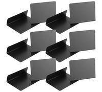 POPETPOP Lot de 12 Mini Tableaux Noirs en Pvc pour Buffet, Étiquettes Alimentaires Stables et Empilables de L, pour Affichage Prix en Magasin