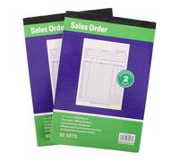 POPETPOP Lot de 2 Carnets de Reçus Blancs A5 pour Gestion des Commandes et Factures, Papier, pour Environnements Professionnels Occupés