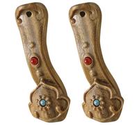 POPETPOP Lot de 2 Pendentifs Décoratifs Ruyi en Bois Vert de Santal Ornements Suspendus DIY pour Porte-Clés et Bijoux Décoration Artisanale Chinoise Traditionnelle Accessoires Bricolage