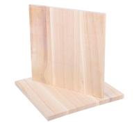 POPETPOP Lot de 2 Séparateurs en Bois Massif, Panneau de Bois Rectangulaire 20x20cm, Épaisseur 1,2cm, pour Étagère de Placard et Rangement de Vêtements, Organisation de Chambre à Coucher,