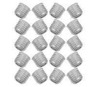 POPETPOP Lot de 20 Adaptateurs de Douille E27 vers E14 en Fer Argenté, Conversion Simple pour Projets D'éclairage Domestique et Ateliers