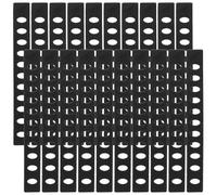 POPETPOP Lot de 20 Protège-couteaux Cuisine en Plastique Noir, Protège-lames Sécurisés pour Couteaux et Lames, Rangement Portable à Domicile Déplacement