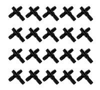 POPETPOP Lot de 20 Raccords Droits à Barbes pour Tuyaux D'arrosage Goutte à Goutte Jardinage Agriculture, Connecteurs Plastiques Noirs 16 Mm, Accessoires Irrigation Pelouse Serrage