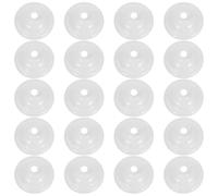POPETPOP Lot de 20 Supports de Lampe Plafond en Fer Blanc pour Cache Plafonnier Finition Soignée, pour Décoration Salon et Masquage des Fils Visibles