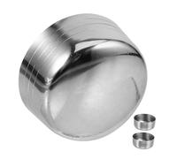 POPETPOP Lot de 3 Couvercles de Rechange pour Shaker à Cocktail 550 Ml en Acier Inoxydable, Bouchons Universels et Solide, Compatibles Flacon Shaker pour Bar Cuisine Professionnelle