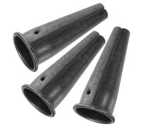 POPETPOP Lot de 3 Manchons en Acier pour Manche en Bois, Connecteurs Robustes pour Outils de Jardinage, Adaptateurs pour Rallonge de Manche, pour Travaux de Désherbage et Plantation