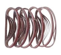 POPETPOP Lot de 30 Bandes Abrasives en Alumine Brune pour Ponceuses, Grains Multiples, Ponçage Rapide et Lavable, pour Applications de Travail du Bois et Polissage