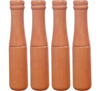 POPETPOP Lot de 4 Pilons en Bois pour Broyer Ail et Ingrédients Alimentaires, Outils la Cuisine Multifonctions Manche, Adaptés Cuisine Maison et Professionnelle Couleur Aléatoire