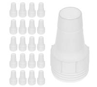 POPETPOP Lot de 40 Raccords Cannelés en Plastique Blanc pour Lanceur de Ballons D'eau, Adaptateur Pratique et Réducteur de Tuyau pour Remplissage Rapide