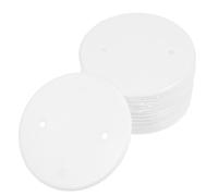 POPETPOP Lot de 50 Caches de Boîte Électrique en Pp Blanc, Plaques de Plafond Plates Rondes et Octogonales pour Organiser et Ranger Câbles, Design Élégant pour Intérieur