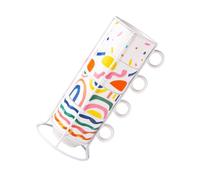 POPETPOP Lot de Set de Tasses Empilables en Céramique, Gobelet à Eau Empilable Support en Fer, 200ml, pour Bureau Cuisine, Gain de Place