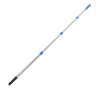POPETPOP Manche à Rouleau à Peinture Extensible en Acier Inoxydable Argenté, Conception Quatre Sections, Montage Facile pour Peinture et Nettoyage en Toute Sécurité