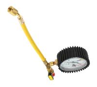 POPETPOP Manomètre à Azote en Laiton Valve Sphérique Kit de Test de Pression de Gaz et Écran Large Facile à Lire pour Sandales Femme pour Testeur de Climatisation et Réfrigération