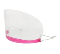 POPETPOP Masque Facial de Protection Transparent Jetable en Plastique pour Coiffure, Écran Complet Anti-cheveux, Facile à Utiliser, pour Salon et Domicile