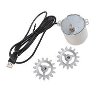 POPETPOP Moteur de Rôtisserie Rotatif en Acier Carbone pour Barbecue, Moteur Électrique Compact à Puissance Moyenne Compatible Plupart des Brûleurs, pour Fêtes BBQ