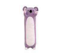 POPETPOP Oreiller Peluche Koala Moelleux en Peluche Coton PP, Coussin Doux Cylindrique pour Regarder la Télévision Lit, Présent d'anniversaire pour Adultes et Garçon et Couleur Aléatoire