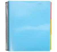 POPETPOP Organisateur de Documents en Plastique 12 Pages, Classeur à Spirale Multifonction Facile à Transporter pour Maison et Bureau