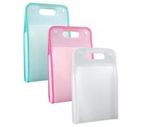 POPETPOP Organiseur de Documents Portable 13 Compartiments en PP, Trieur de Dossiers A4 Multifonction pour Bureau, 3 Pièces pour Rangement au Travail